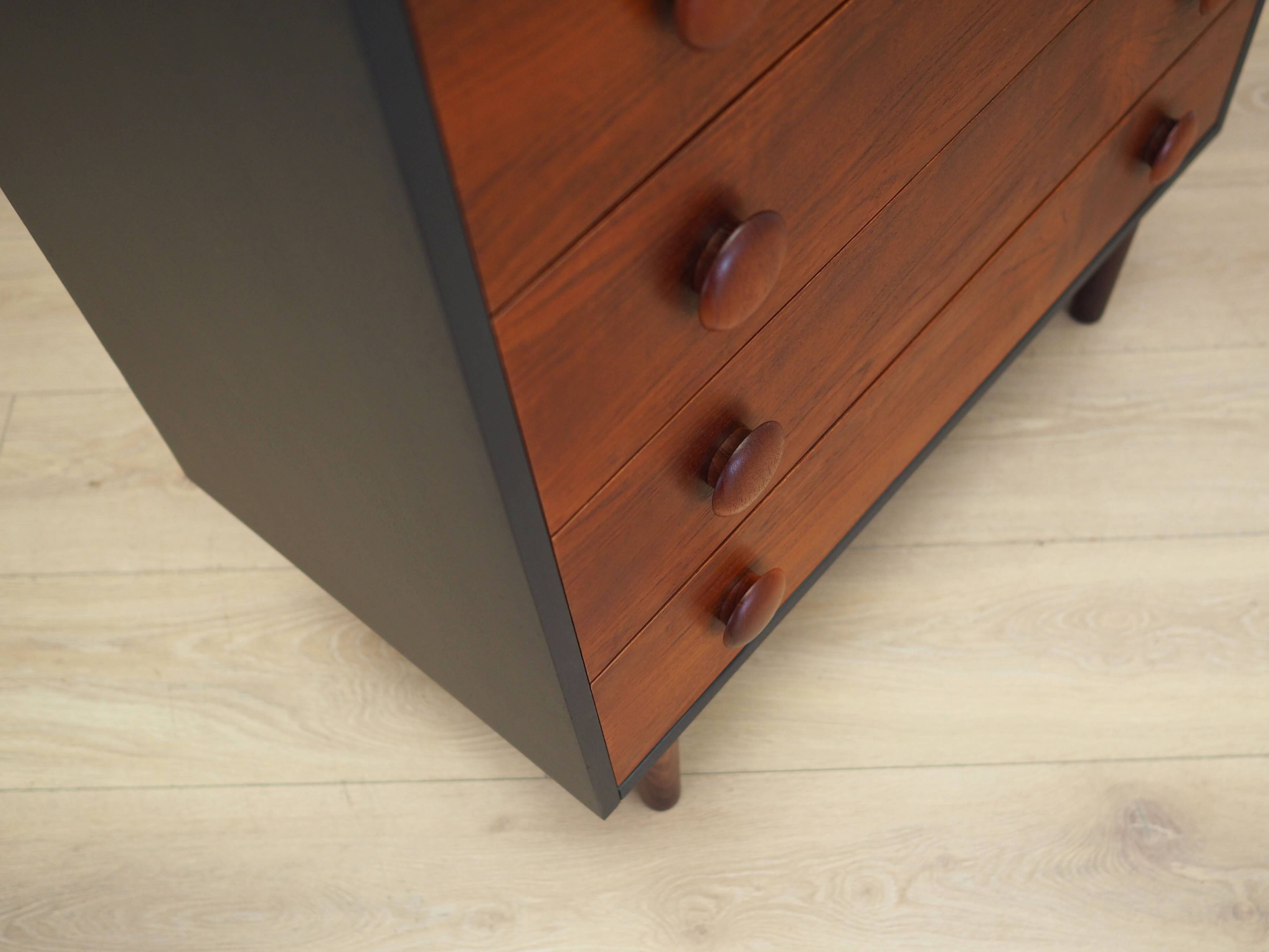 Teak chest of drawers, Danish design, 1970s, production: Denmark
