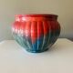 Sarreguemines Art Deco ceramic flowerpot