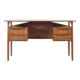 Midcentury Danish Teak Desk By Gunnar Nielsen For Tibergaard.