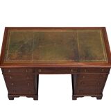 Antique English Mahogany pedestal Desk 1850s