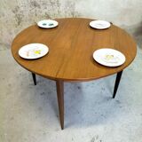 Vintage teak round table