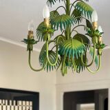 Tropical chandelier in sheet metal 1970.
