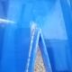 Letter A sign in vintage blue plexiglass