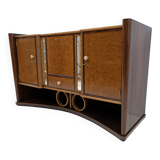 Art Decò Italian Walnut and Maple Sideboard, 1930s