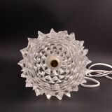 Elegant Table Lamp in Rostrato Murano Glass Vase attributed to Barovier & Toso, 1940s