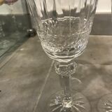 4 glasses of Lorraine crystal wine