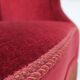 Fauteuil danois des années 1970, velours de mobilier, pieds en bois d'orme.