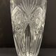 Carved crystal vase