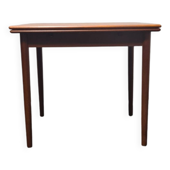 Petite table de salle à manger extensible en teck d'époque