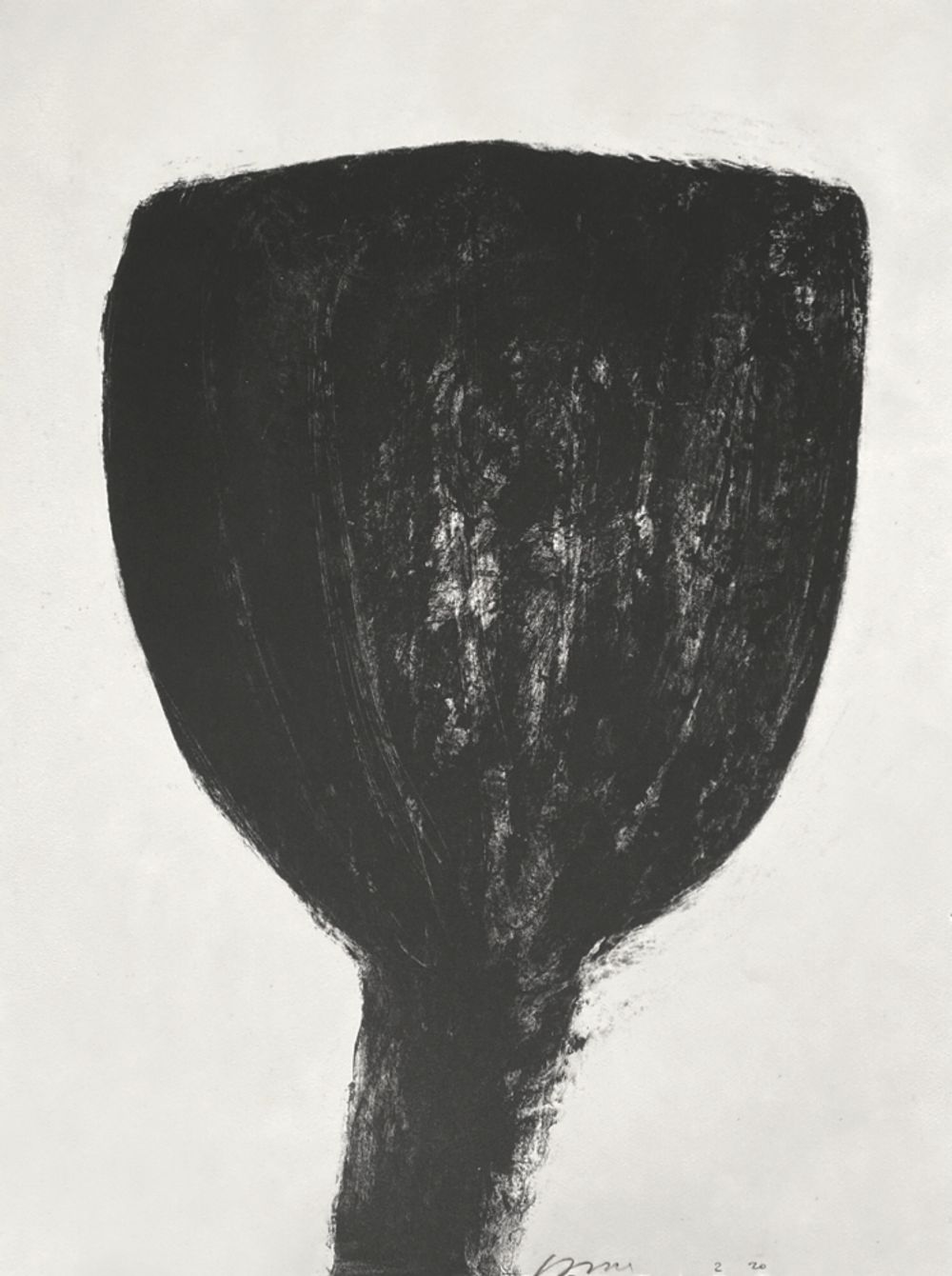 Michel haas fleur 1991 lithograph