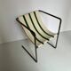 Chaise designer Avrandinis coton et acier tubulaire