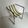 Designer chair Avrandinis cotton and tubular steel