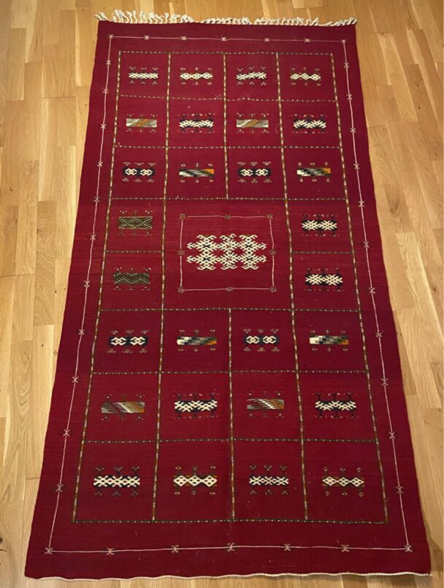 Moroccan wool rug handmade