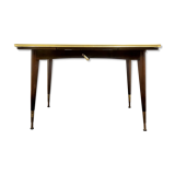 Table extensible assiettes colorées