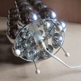 Table lamp KARE Space Age style 1980s chrome plastic