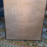 Golden and lacquered mirror 81x75cm