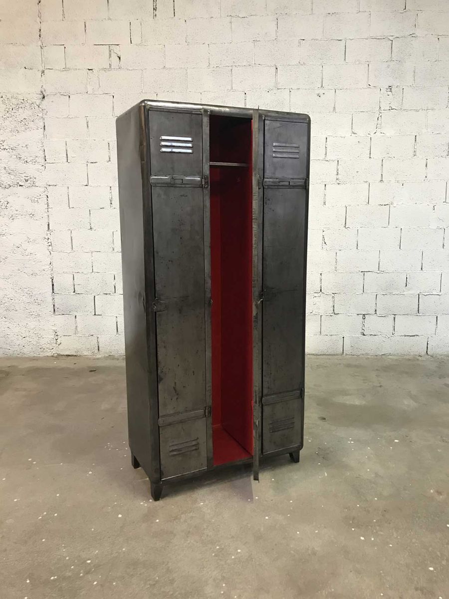 Industrial vintage wardrobe 3 doors