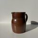 Brown ceramic pitcher H: 20 cm