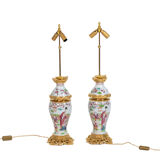 Maison Samson Pair of Canton porcelain lamps, circa 1880