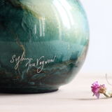 Glass ball vase by Sylvie Montagnon