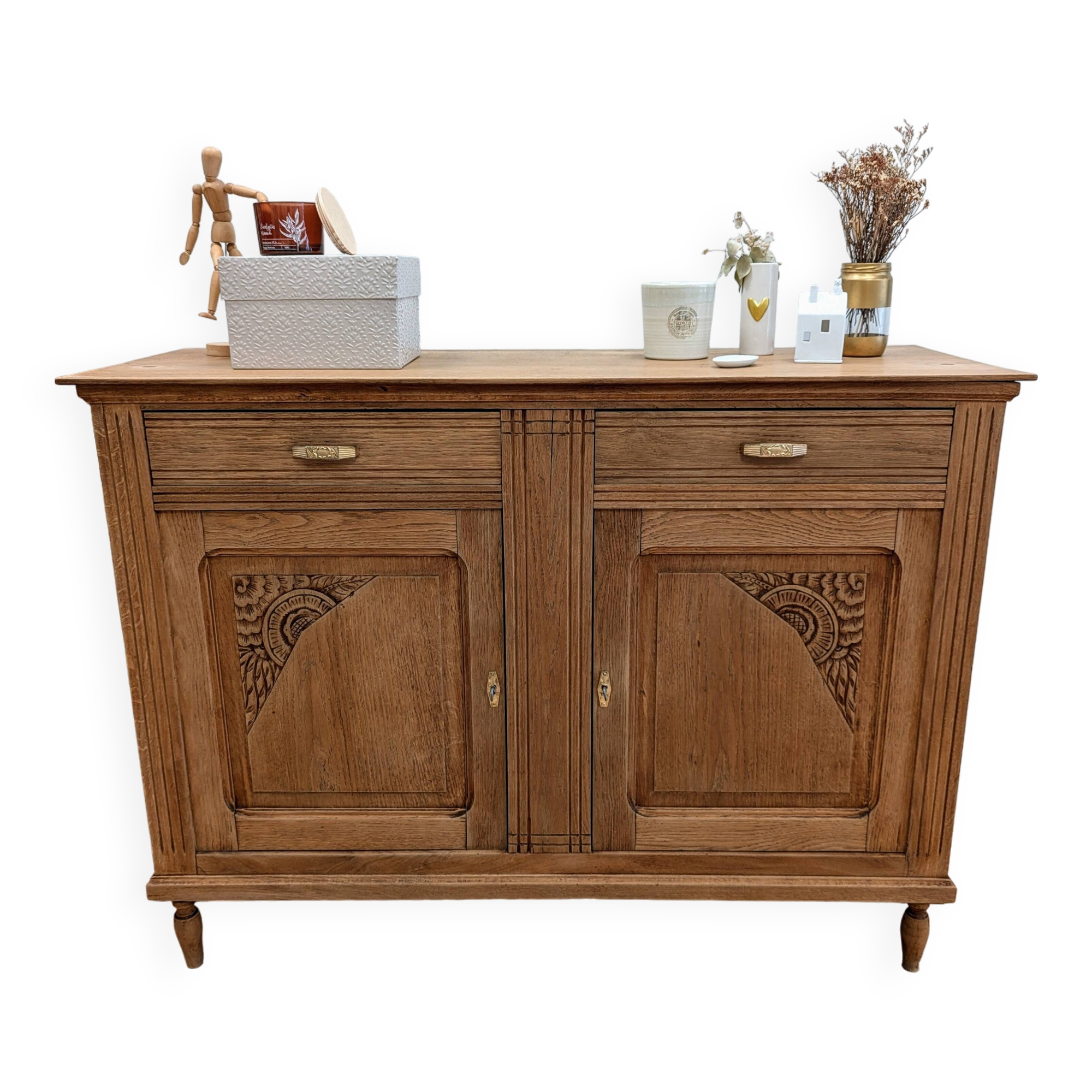 Art Nouveau wood sideboard