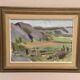 Oil on Canvas “Serene Landscape” by Martin Larson, Vintage & Framed