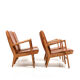 Lot de 4 fauteuils AP-16 en chêne par Hans Wegner
