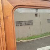 Art deco oak mirror