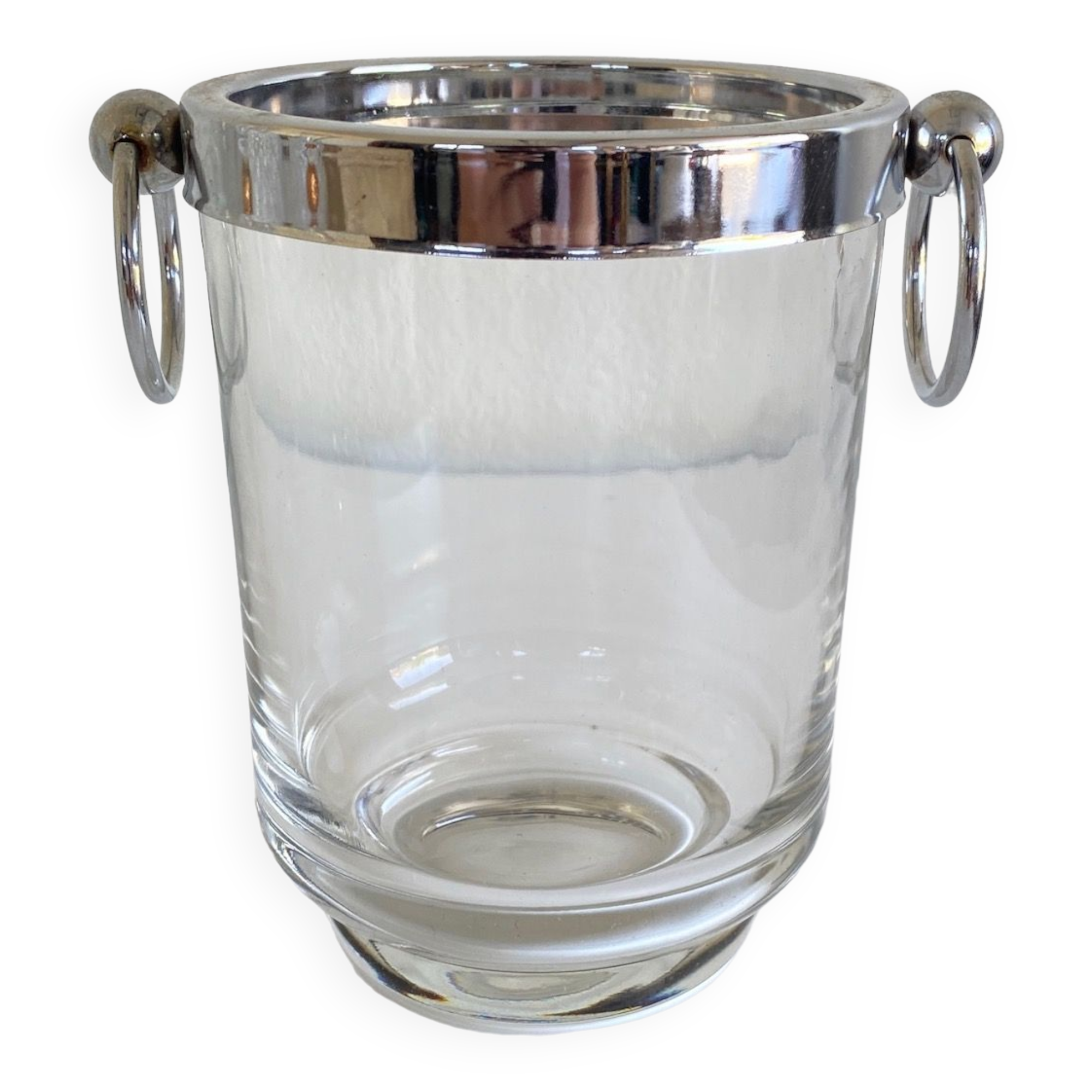 Vintage Italian glass ice bucket
