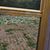 Skated trumeau mirror  - 91x36cm