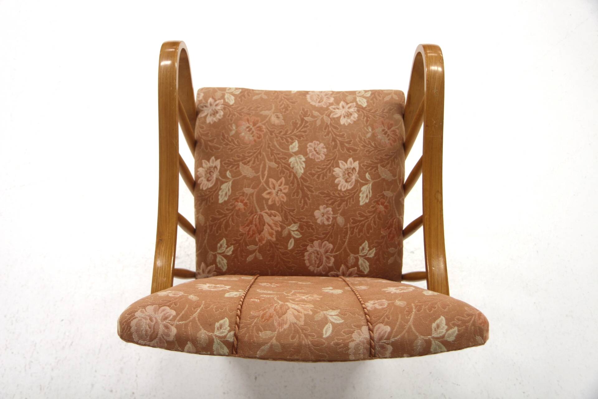 Scandinavian elm armchair, Swedish Modern, Sweden, 1940