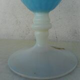 Italian pitcher in blue and white opaline
