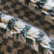 Tapis Vert Sauge à Damier Beni Mrirt - 276 x 179 cm