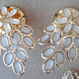 Golden tassel wall light