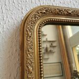 Mirror 80 x 58 cm Louis Philippe old gilded