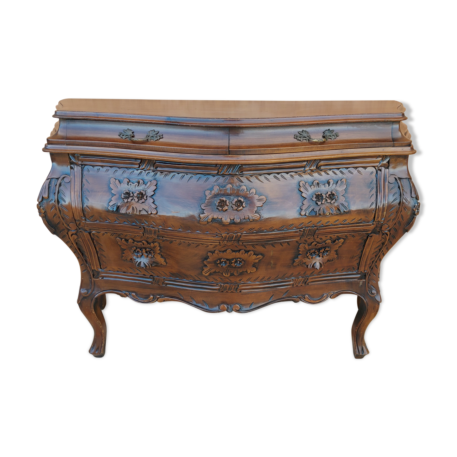 Vintage Louis XV style tomb chest of drawers