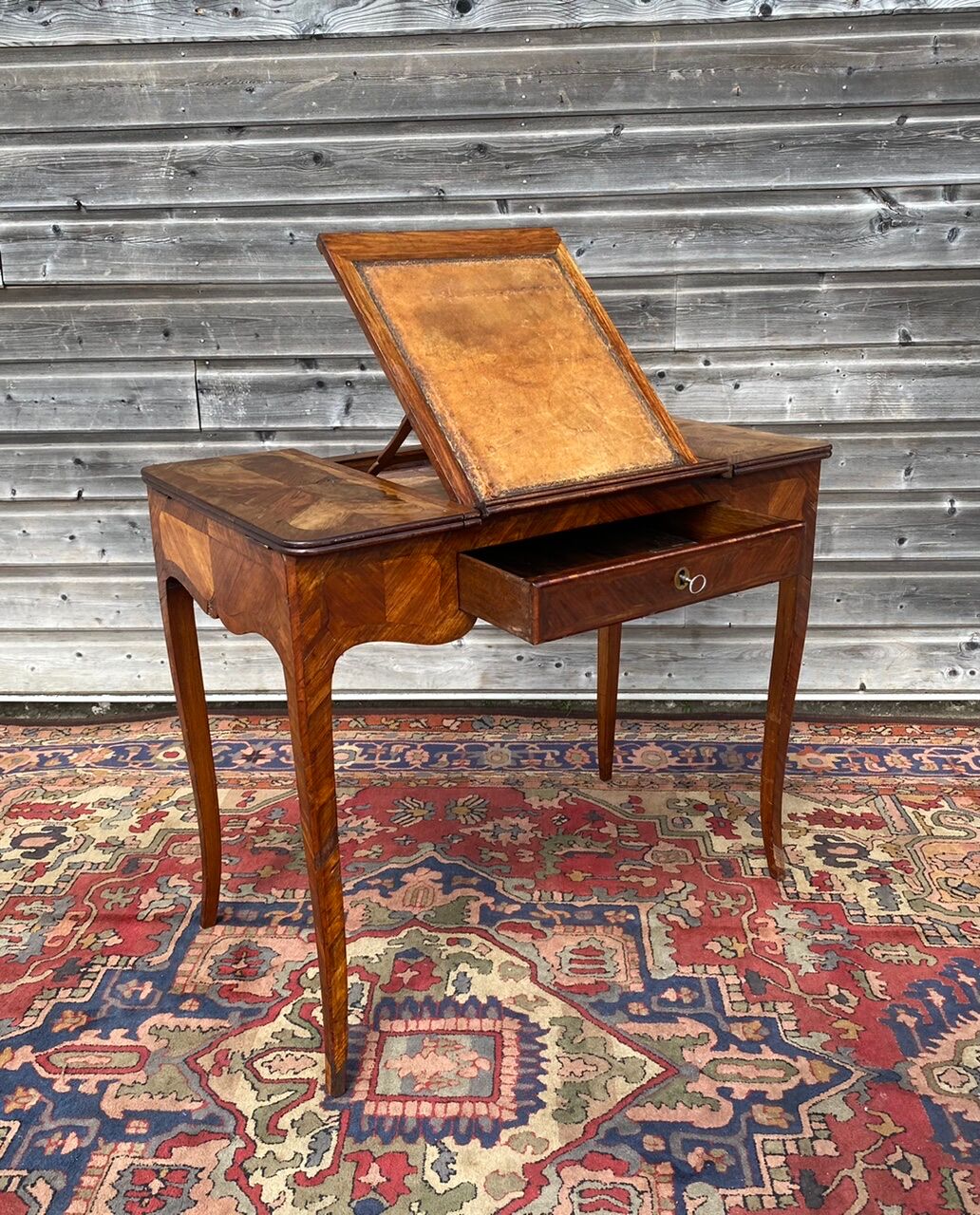 Table Liseuse In Marquetry Stamped Louis XV XVIII Century
