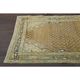 Vintage Turkish Oushak Handmade Wool Cotton Orange Runner Rug 100x358
