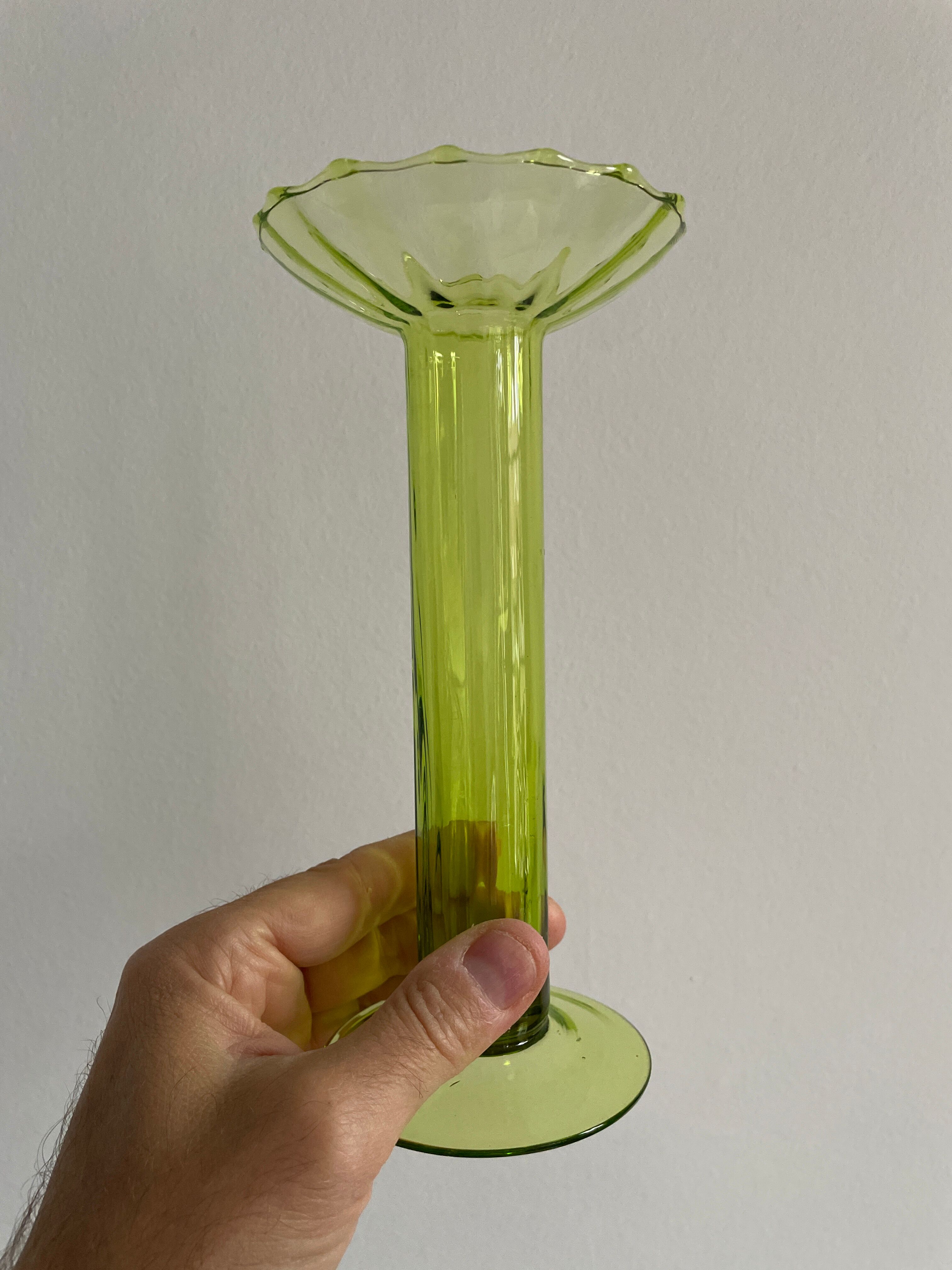 Pair of Venice crystal vases