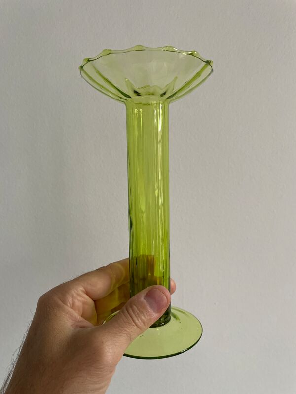 Paire de vases en cristal de Venise
