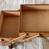 Worker - sewing box on vintage wooden legs - 3 floors