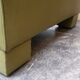 Canapé Jansen cuir vert olive France 1970