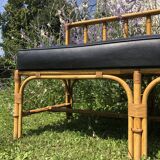 Rattan bench