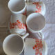 Set of 6 vintage Arcopal cups