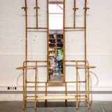 bamboo wall coat rack