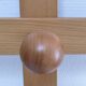 Solid pine crossbar coat rack from the 90s