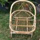 Set de 4 fauteuils rotin vintage