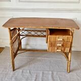 Vintage rattan desk