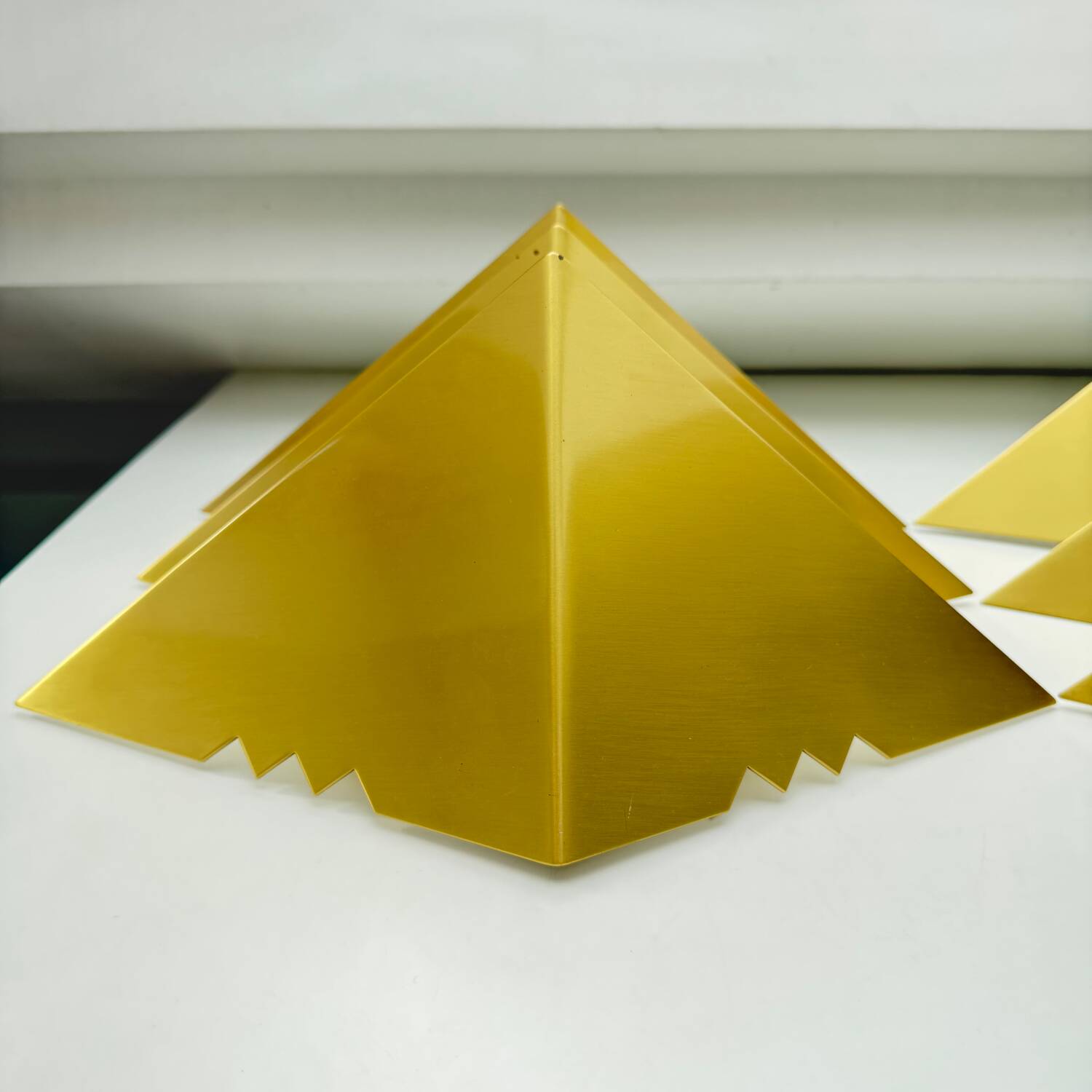 Set of 6 J.T. Kalmar Brass Wall Lamps