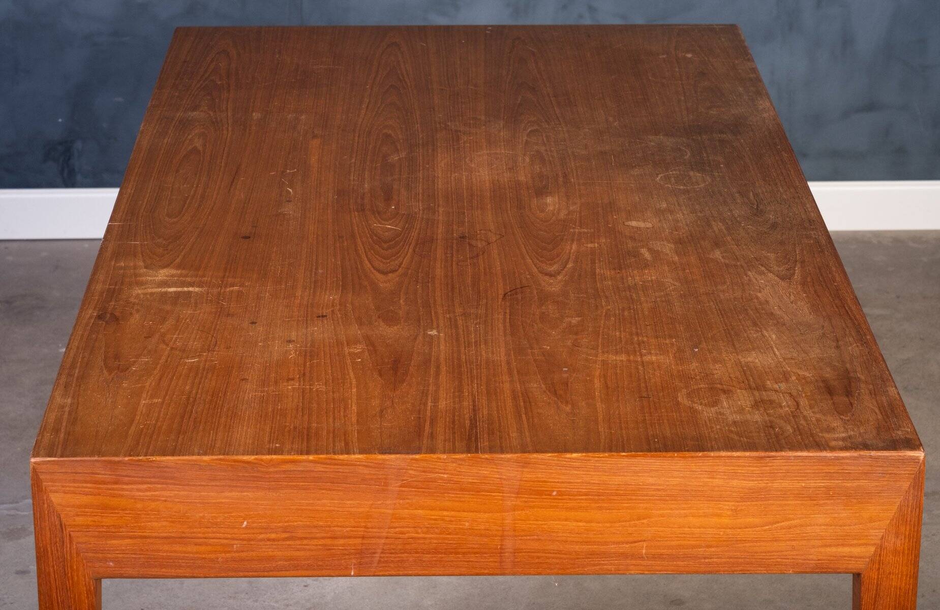 Vintage Teak Desk by Severin Hansen for Haslev Møbelfabrik, Denmark, 1950s